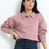 Women Polo Croptop Tshirts (Lt Purple)