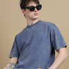 Acid wash tshirt (Denim Blue)