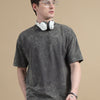 Acid wash tshirt (Dark Grey)