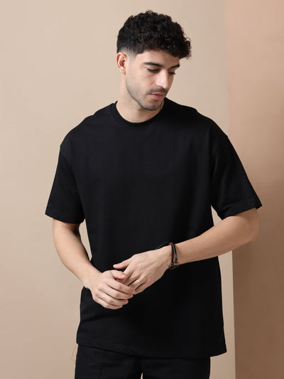 240 GSM OVERSIZE T SHIRT C-13 - BLACK