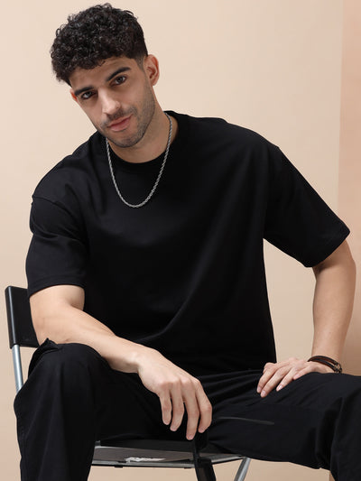 240 GSM OVERSIZE T SHIRT C-13 - BLACK