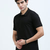 Minimal classic polo T-shirt - Black