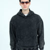 Oversize Acidwash Hoodies 400 Gsm  -LUX ED1 ( Black )