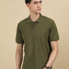 Mars Dry Fit Men's Polo T-Shirt (Olive)