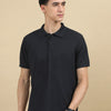 Mars Dry Fit Men's Polo T-Shirt (Black)