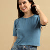 Washed Vintage Baby Tees (Blue Surf)