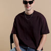 240 GSM OVERSIZE T SHIRT C-40 - Grape Wine