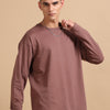 Oversize Fullsleeve Tshirt 240 gsm ( Liver )