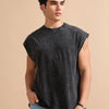 Oversize Washed Vest (Washed Black)